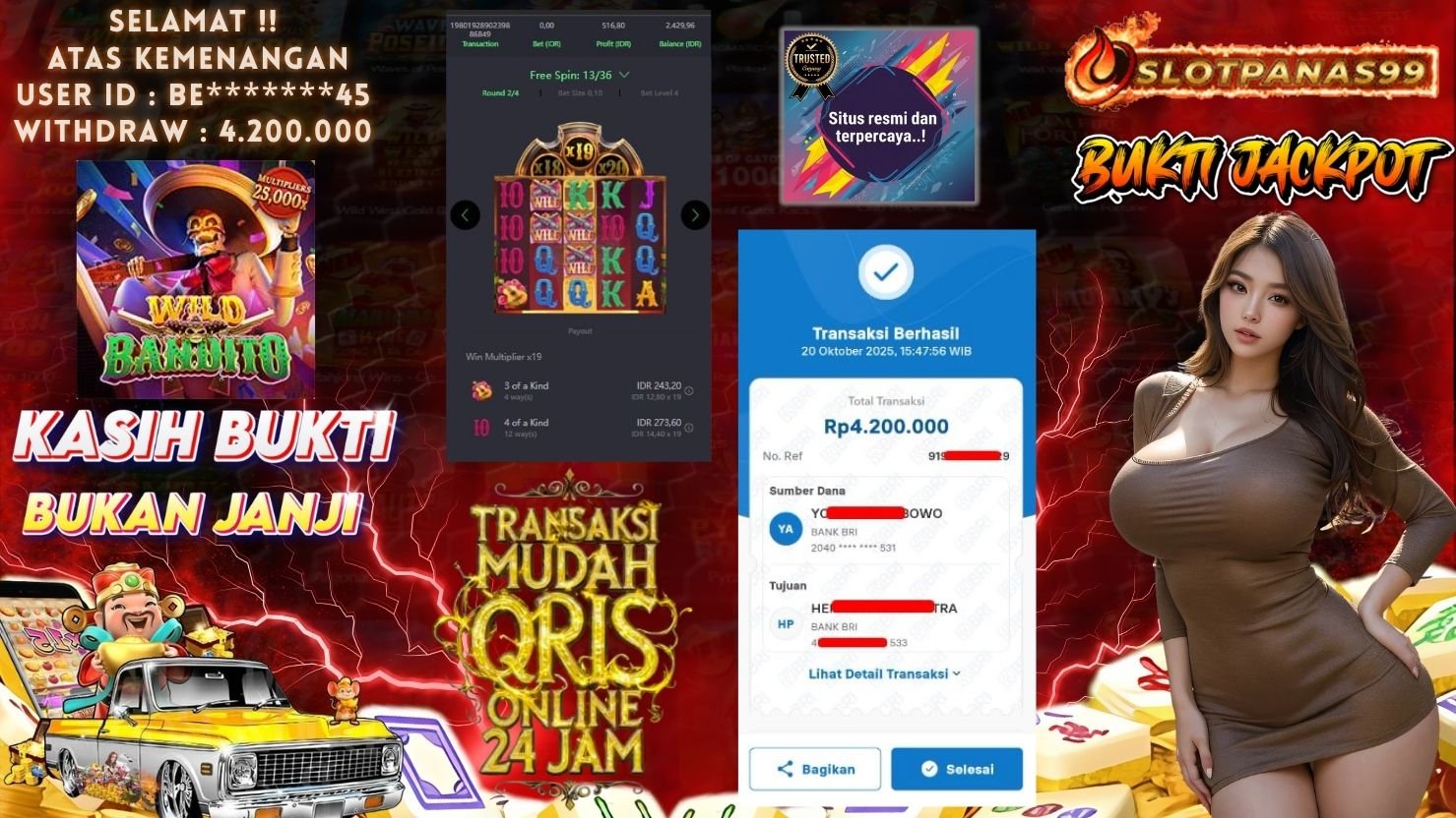 SLOTPANAS99 JACKPOT SLOT WILD BANDITO